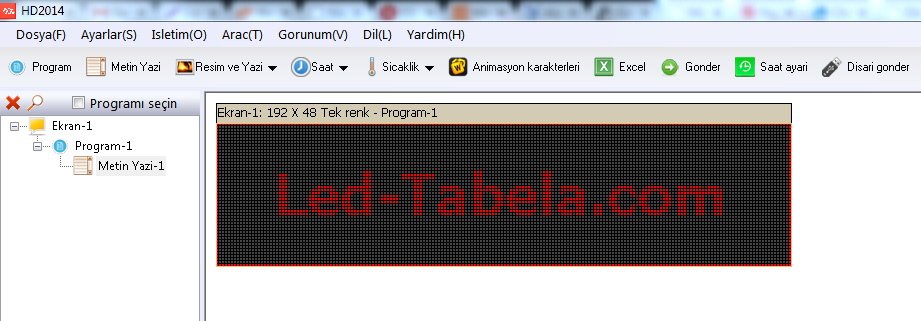 HD2016 Kayan yazı programı
